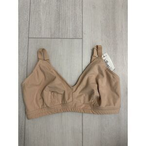 NWT Cosabella SFC1304 Soft Cotton Curvy Sleep Bralette Sz L - Nude‎